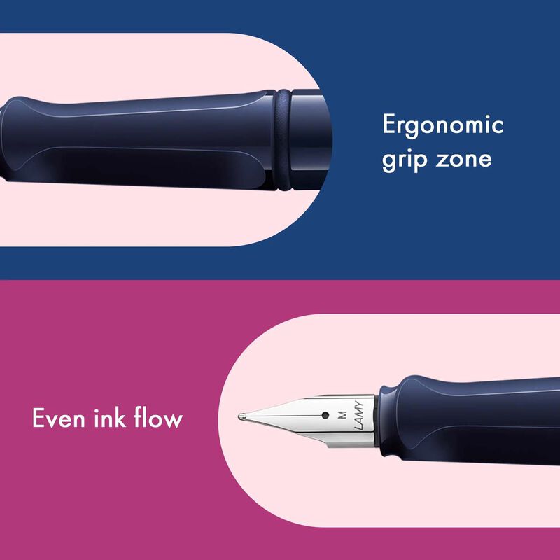 LAMY Safari Fountain Pen - Dark Dusk Medium (0A9) image number 3